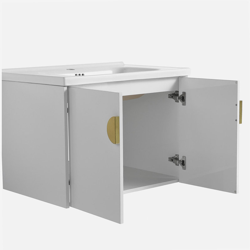 Meuble-lavabo de 28 pouces inclus dans le lavabo, convenant aux petites salles de bain