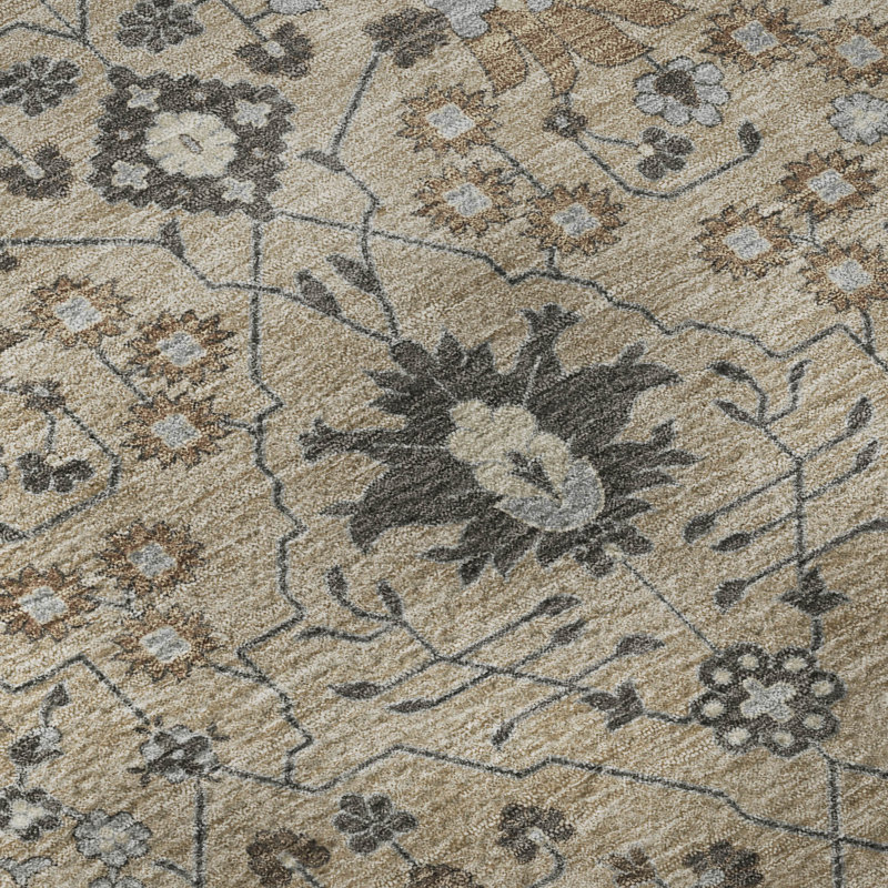 Tapis oriental lavable à la machine de qualité supérieure AMF1009 Colmenero, Rectangulaire 8 pi x 10 pi