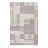 Outside The Box Geometric Area Rug in Gray/Ivory