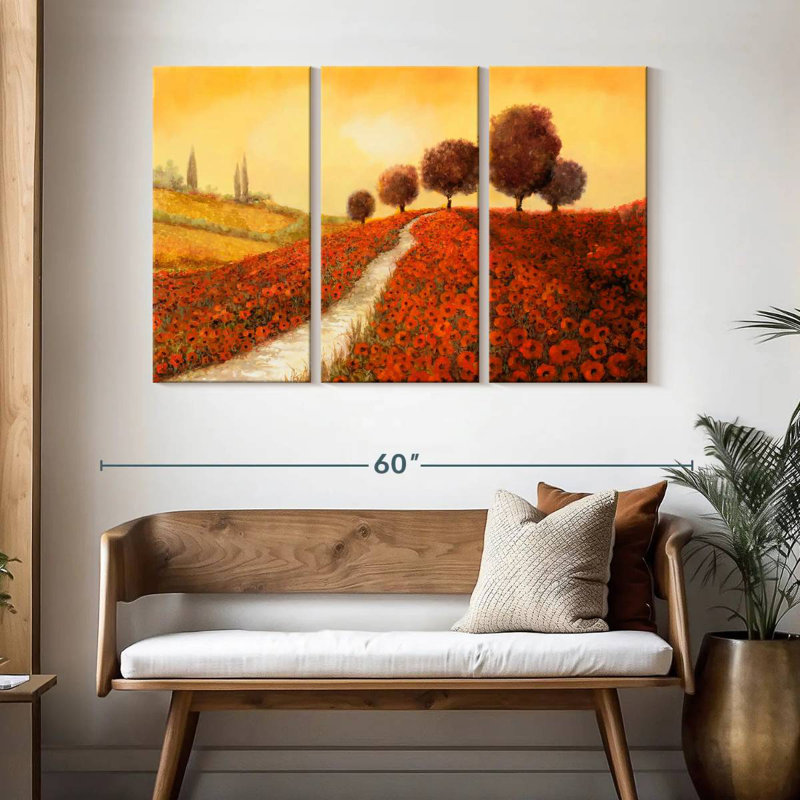 Alvord La Collina Dei Papaveri, H 32 po x l 50 po