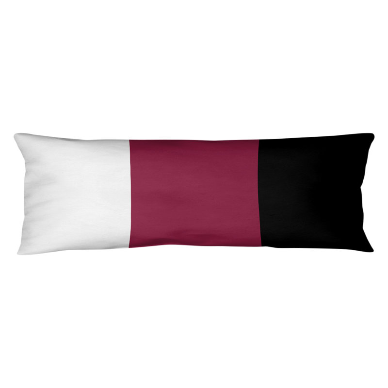 Polyester Medium Pillow, Mississippi Rebellion, Maroon Middle/Black