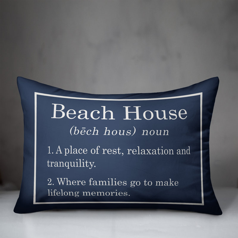 Solid Throw Pillow, Navy