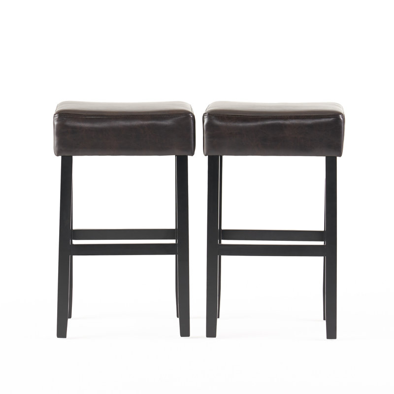 Upholstered Counter Stool, Brown