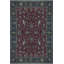 Hand-Knotted High-Quality Wine and Black Area Rug