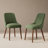 High Back Dining Chair with Ergonomic Curved Back, Padded Seat & Solid Wood Legs-1499108735