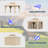 Jolydale  Outdoor Soft Top Gazebo with Double Roof, Canopy Gazebo with Mosquito Netting and Curtains, Suitable for Patios, Lawn and Backyard-112662807-111695615