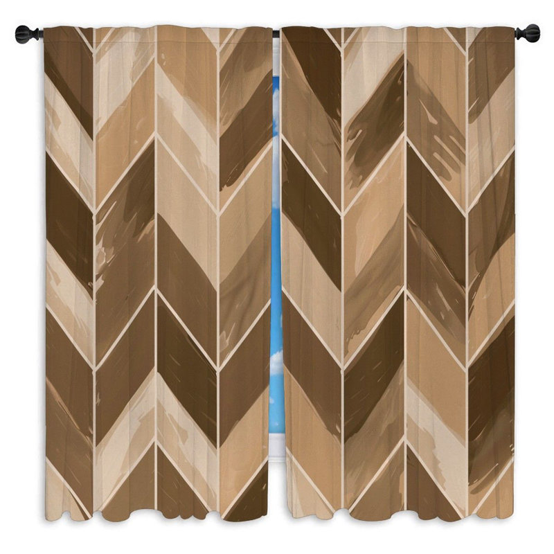 Zishe Room Darkening Curtain Pair, 40" W x 52" L