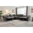 Satori 125" W 9-Piece Modular Upholstered Power Reclining Sectional with Adjustable Lumbar Support, Headrests and Footrests-100790223