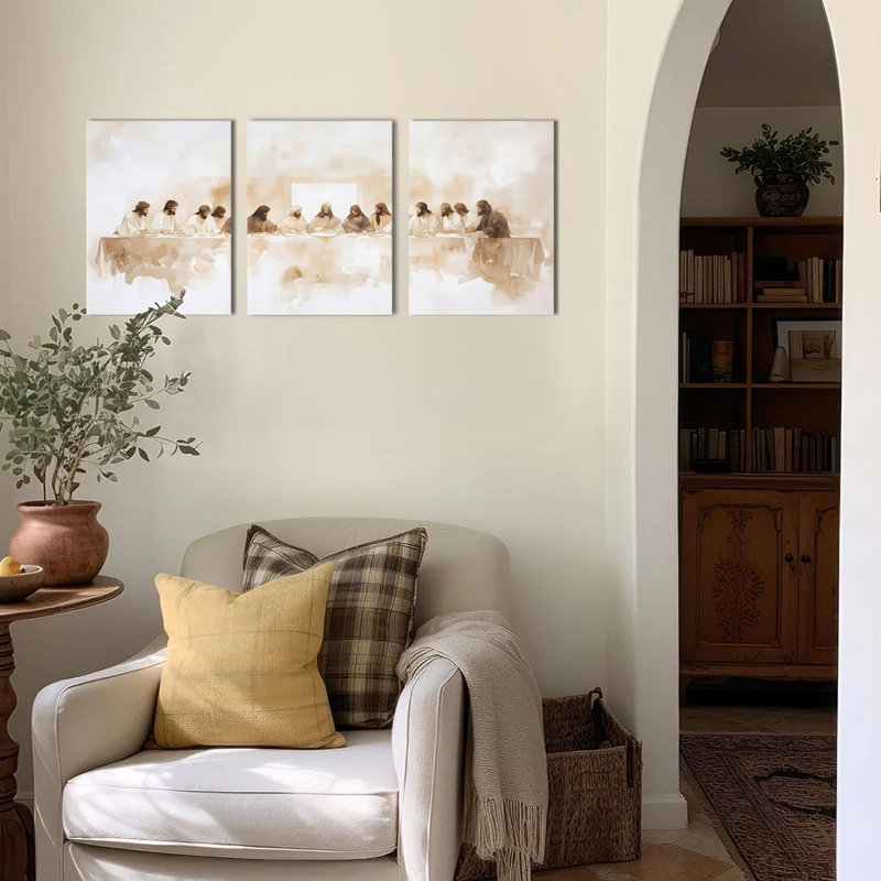 3 Piece Wrapped Canvas Print, 60 cm H x 120 cm W