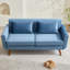Canapé-causeuse l 65 po de style Mid-Century moderne avec causeuse pour salon-1927220633