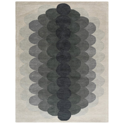 Metro Hand Tufted Wool;Cotton Geometric Indoor Rug