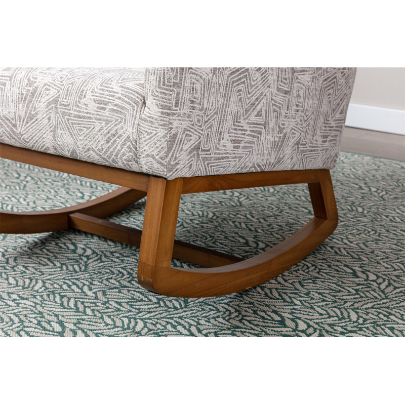 Chaise berçante de salon, gris