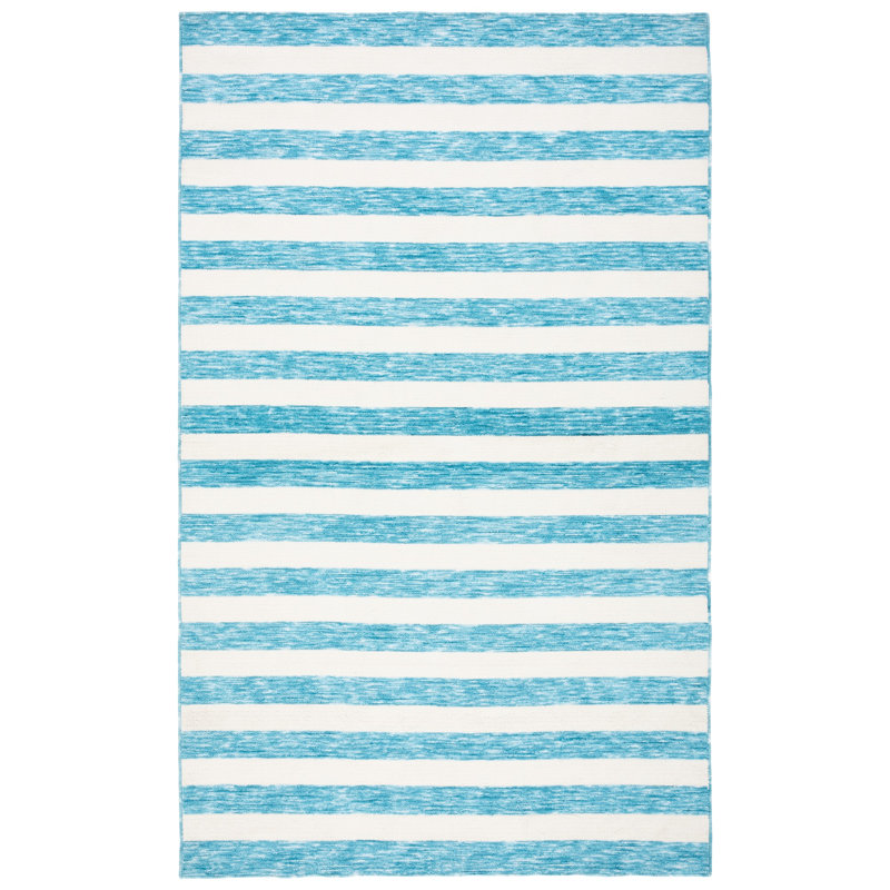 Claymore Easy Care Performance Machine Washable Striped Rug, Rectangle 5' x 8'