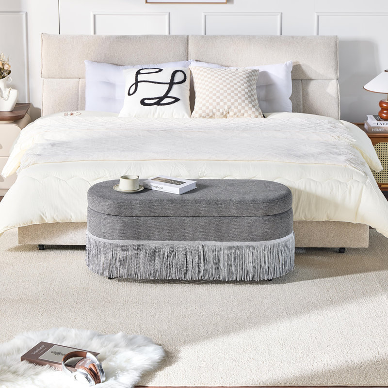 Repose-pieds avec rangement Nook, Grey