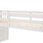 Lit mezzanine avec escalier, blanc-528437856