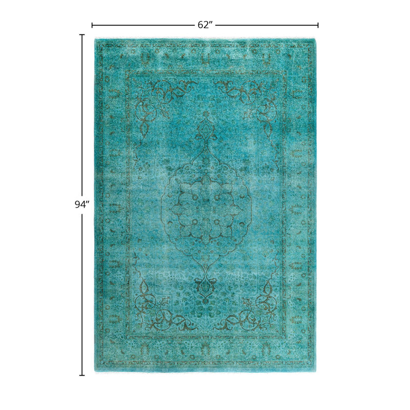 Overyed One-of-a-Kind Rectangle 5'2" X 7'10" Hand Knotted Area Rug