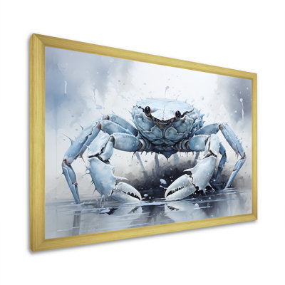 " Minimalism Blue Crab Impression II "