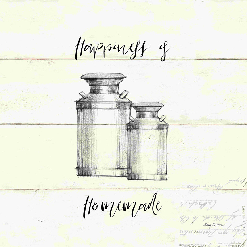 «Life at Home V Shiplap» par Avery Tillmon - art textuel sur toile tendue, H 36 po x l 36 po, Cadre simple blanc, Non