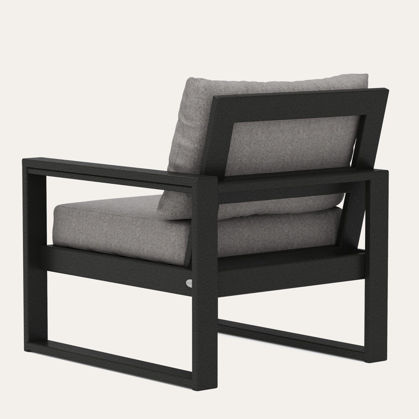 Edge Patio Lounge Chair, Grey Revolution®, Black
