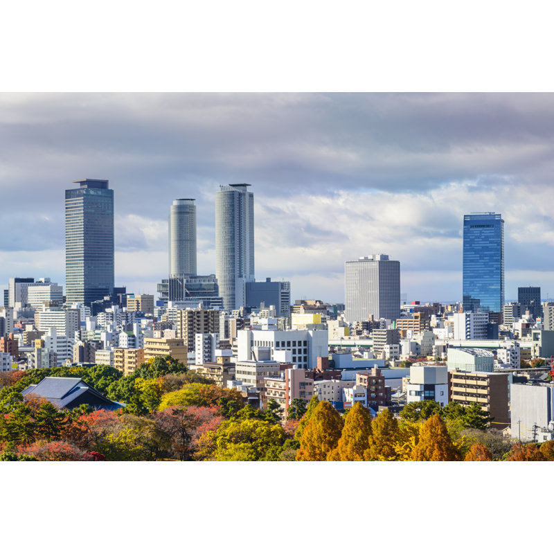 Nagoya Downtown Cityscape by SeanPavonePhoto - Wrapped Canvas Print, 61cm H x 91cm W