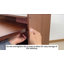Bureau pliable avec tablettes de rangement Bibliothèque en bambou avec table rabattable pour chambre à coucher