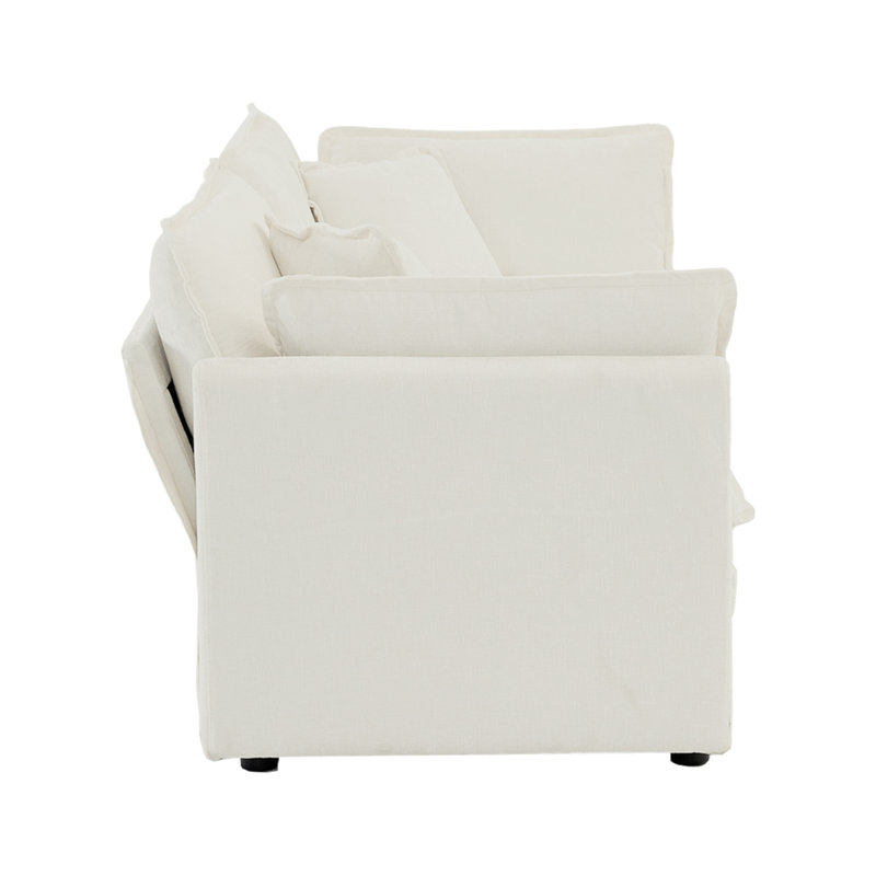 Canapé modulaire Tomica, 2, Blanc