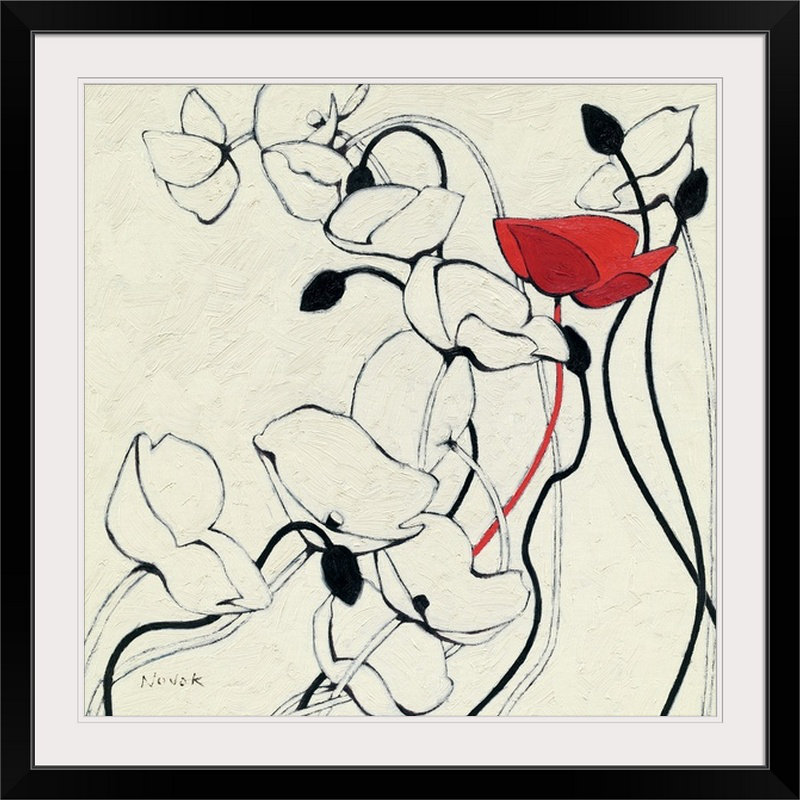 « ii » par shirley novak, reproduction d’art Filament de Vie, H 35 po x l 35 po x P 1,5 po, Toile