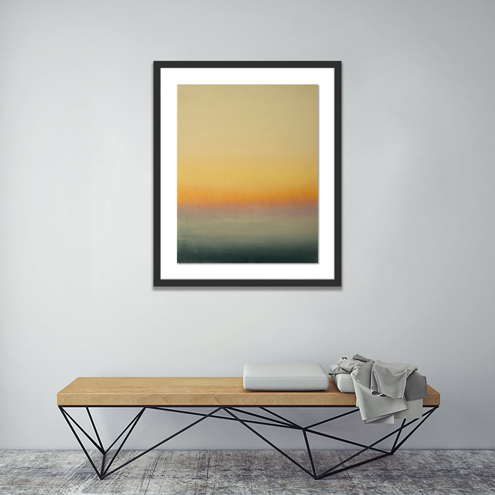 Ericka Wolf "Risk" Print, Black, 24" H x 20" W x 1.5" D