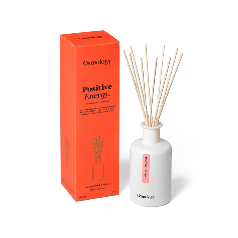 Positive Energy Reed Diffuser - Pink Grapefruit Vetiver and Mint