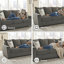 Canapé à accoudoirs évasés de 86 po Celada-118589082-118589081