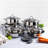 12 - Piece Stainless Steel Cookware Set