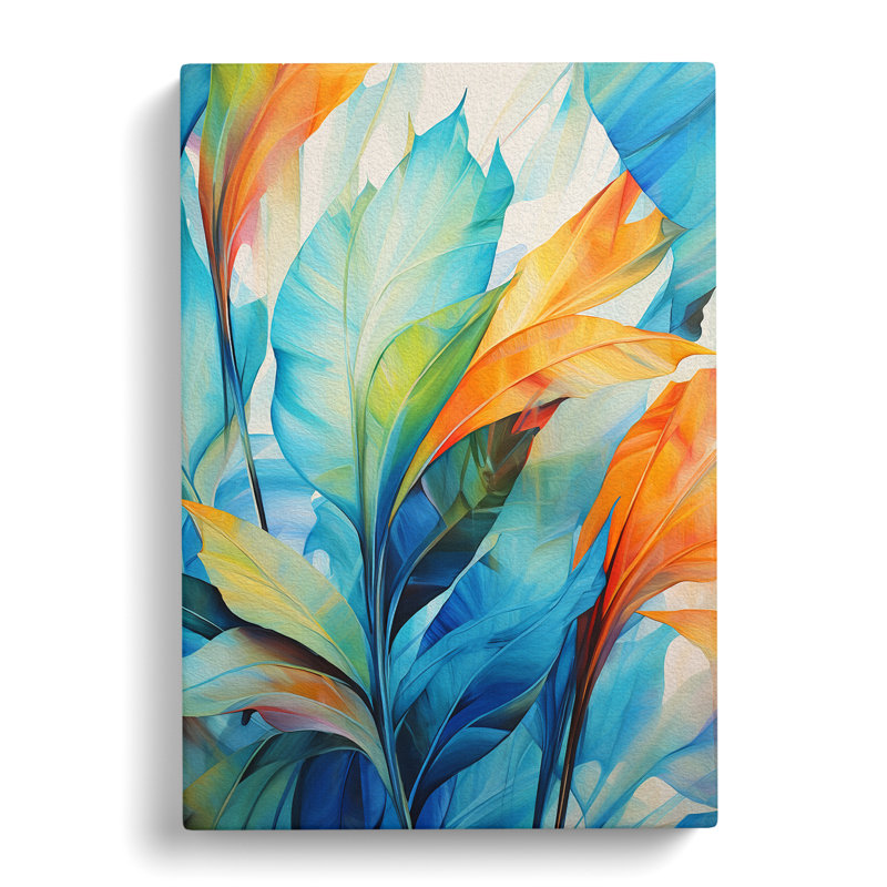 Tropical Leaf - No Frame Print, 60cm H x 40cm W x 3cm D