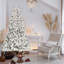 Arbre de Noël - pointes en PVC enneigées, structure à charnières, support stable, installation facile-2011417535