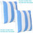 17" Square Outdoor Decorative Throw Pillow Covers - Beach-Bound Stripe-893370262-893370257