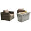 Ensemble de conversation pour 2 personnes avec foyer et coussins Sunbrella Lsi-1913818604