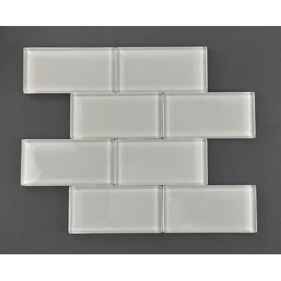 3" x 6" Singular Glass Subway Wall Tile