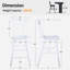 Chaise de tabouret de bar Brentyn-101202927-101202935