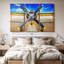 «Runway Biplane» sur toile-98978753