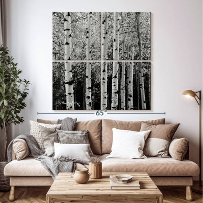 Alvord Aspens en automne BW