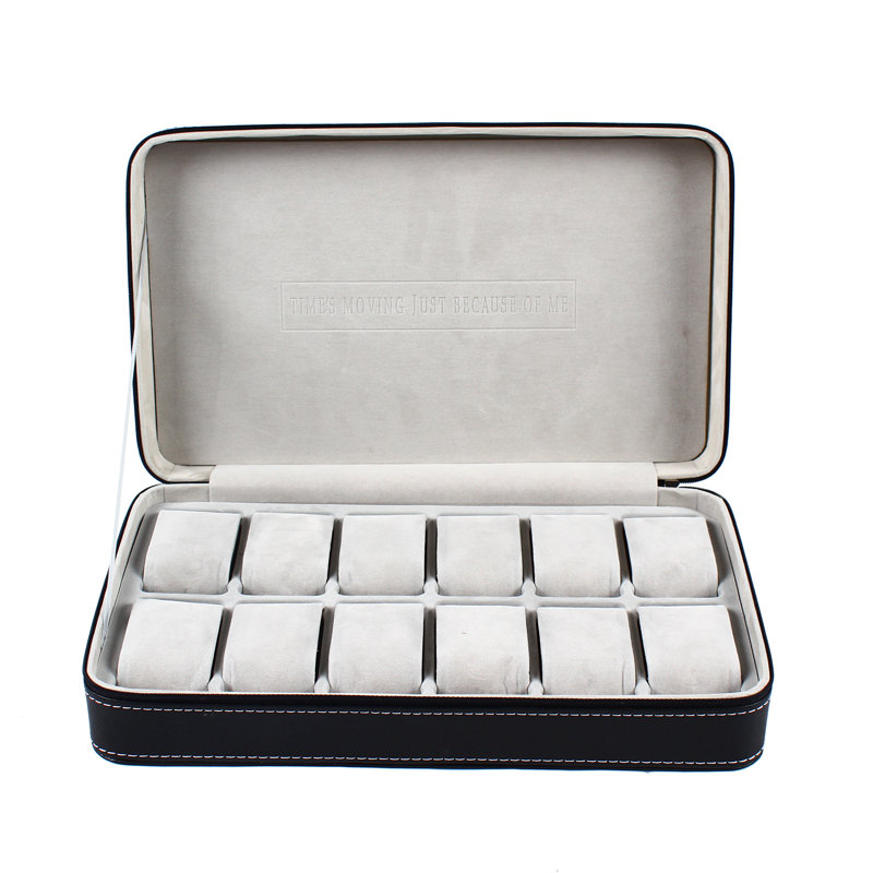 Boîte à montre 10 emplacements +, 13 po x 7,87 po x 2,95 po
