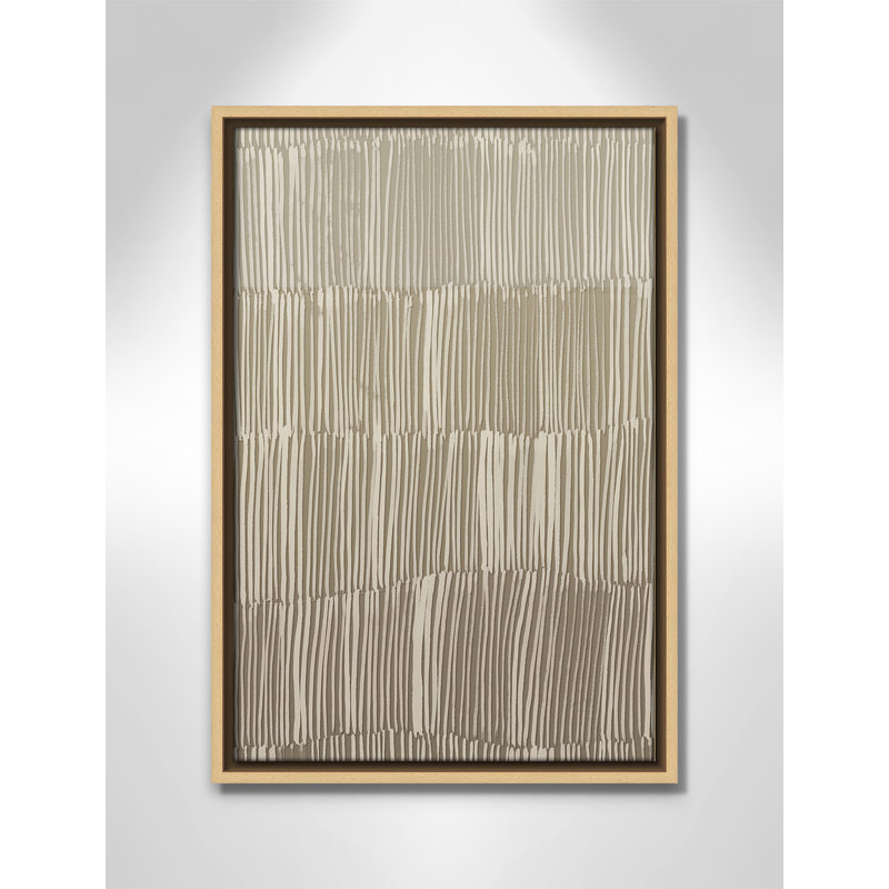 Linear Calm II Print par , H 19,5 po x l 13,5 po, Flotteur naturel