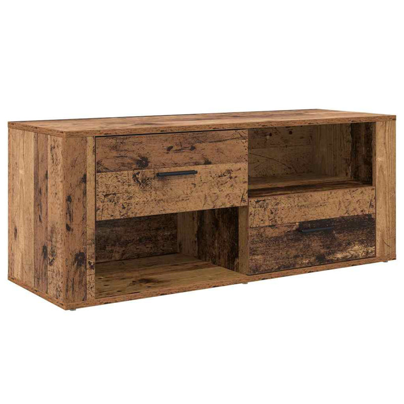 Unfinished TV Stand for TVs up to 43", Old Wood