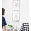 Miroirs muraux rectangulaires en bois avec cadre blanc vieilli-1459142204