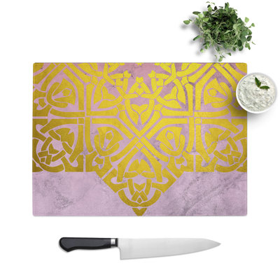 Peach Mandala No.2 Chopping Board
