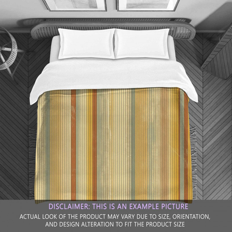 Vertical Striped Bedding, Queen Comforter