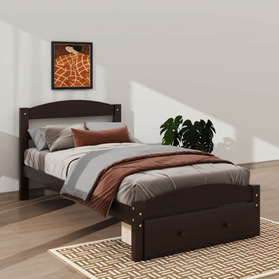 Tiroir de rangement avec lit plateforme simple