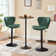 Swivel Adjustable Height Modern Bar Stools with Metal Frame 