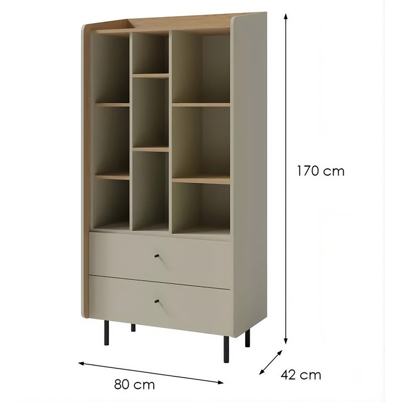 Alessio Display Cabinet, Green