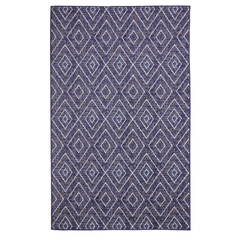 Lewter Geometric Indoor Rug, Rectangle 5' x 8'