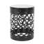 Ensemble de 2 tables de bout d'extérieur en fer thermolaqué noir Delight-330017661